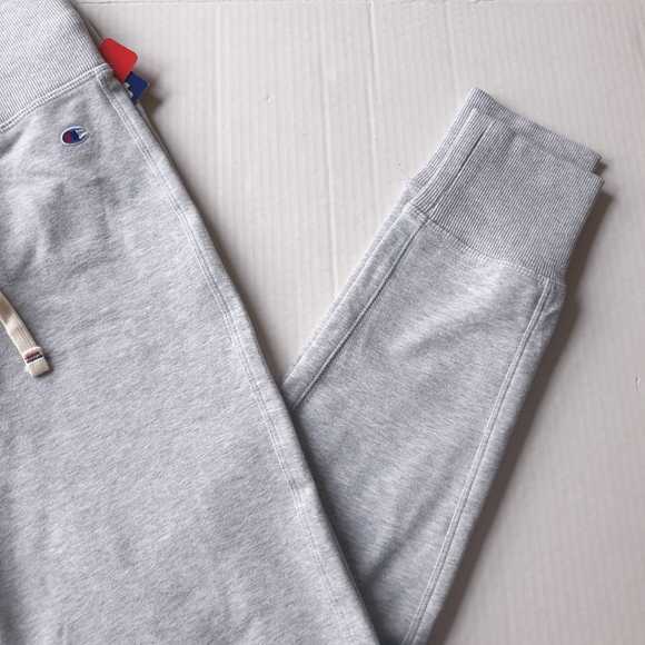 Champion Women's Heritage Wide Waistband Oxford Grey Light Jogger Slim Fit Md - Picture 9 of 16